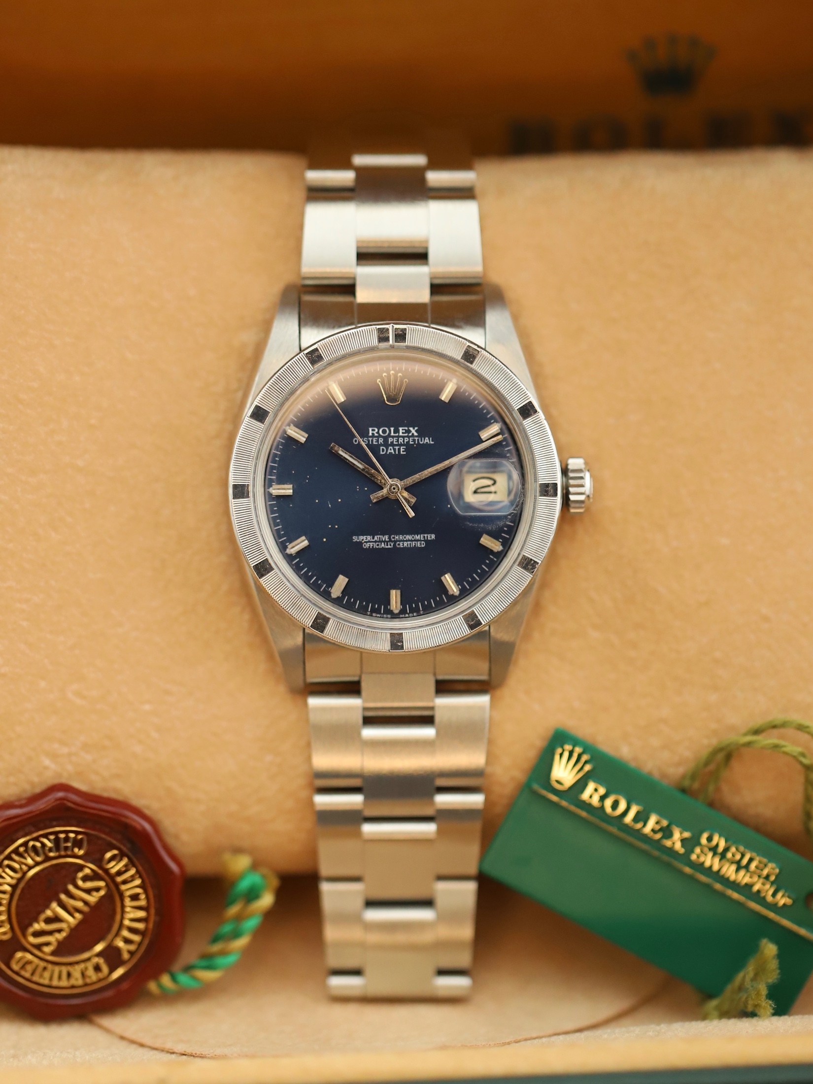 Rolex Date Blue Dial foto 2
