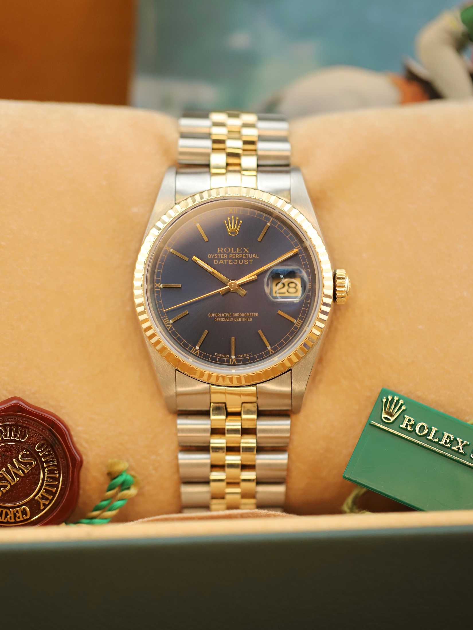 Rolex Datejust Blue Dial foto 2