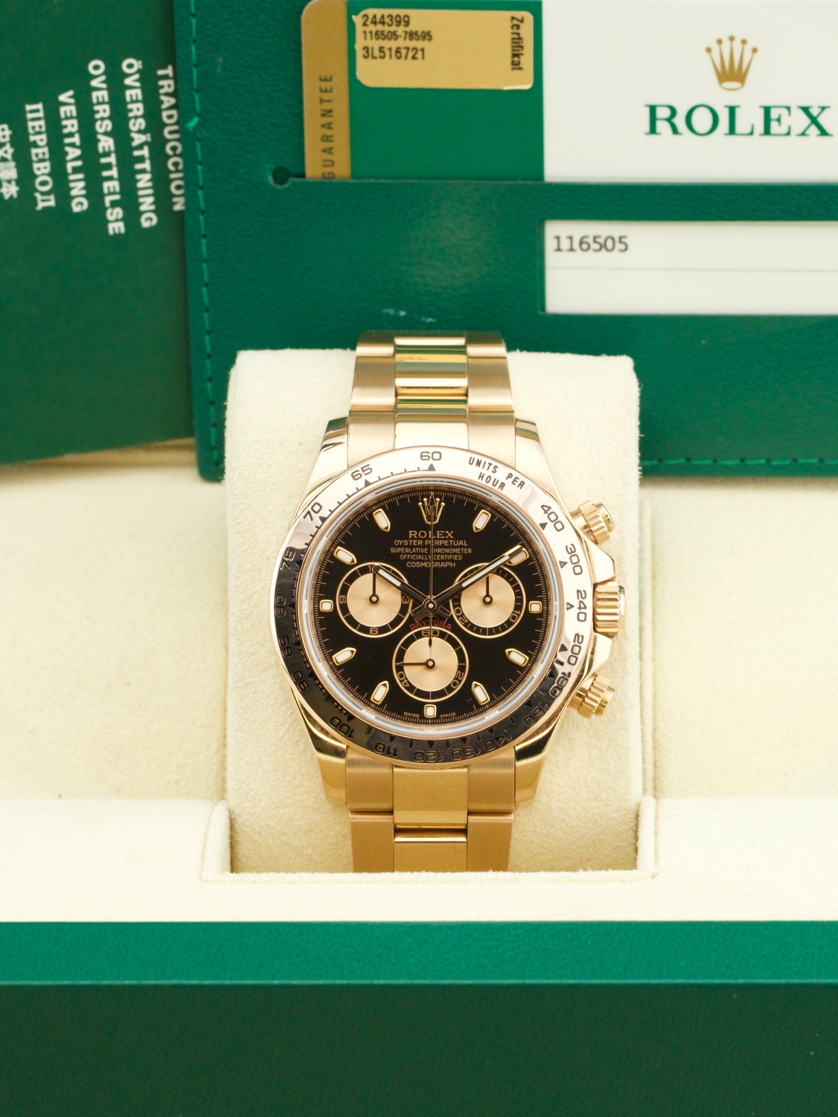 Rolex Daytona Ref. 116505 Black Dial foto 2
